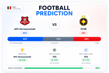 Prediction AFC Hermannstadt vs FCSB | 18.05.2026 | Liga I
