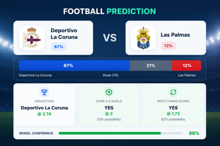 Prediction Deportivo La Coruna vs Las Palmas | 31.05.2026 | Segunda División