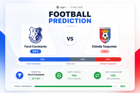 Prediction Farul Constanta vs Chindia Targoviste | 31.05.2026 | Liga I