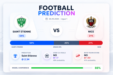 Prediction Saint Etienne vs Nice | 26.05.2026 | Ligue 1